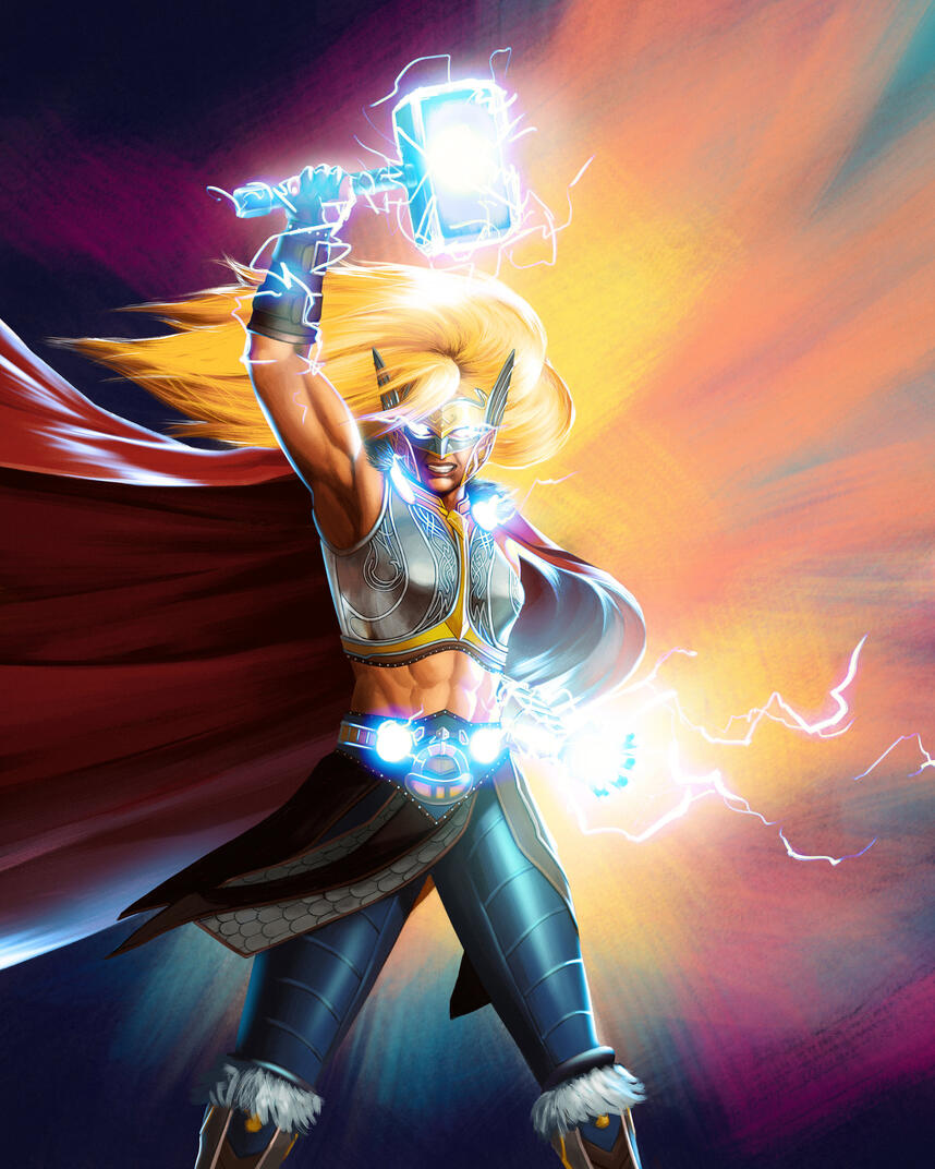 Jane Foster Mighty Thor from Marvel&#39;s Avengers game