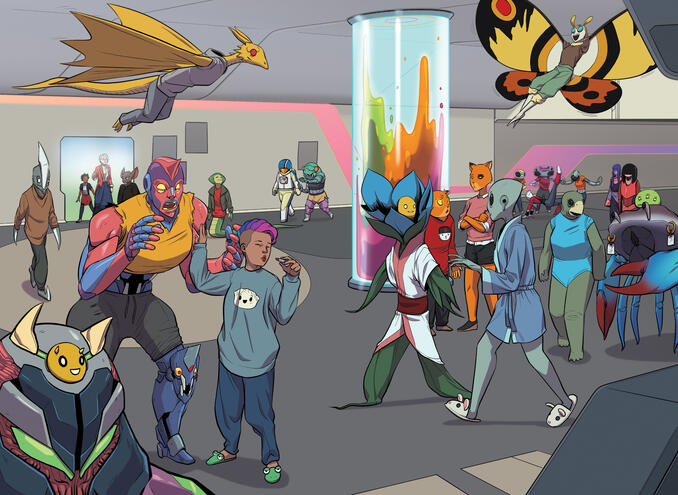 School for Extraterrestrial Girls Book 1, Preview Page 2 School for Extraterrestrial Girls Book 1, Preview Page 2
